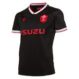 Macron 58125440 Wru M20 heren WRU M20 Jersey Alternatieve Poly Replik Ss Jr, Zwart, Jl