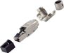 BKL Electronic RJ45 haakse stekker, zonder gereedschap, STP, Cat 6A 10121202 Stekker, recht Aantal polen 8P8C Zilver 1