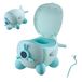 Relaxdays Potje Vliegtuig, kindertoilet met deksel, mint