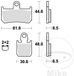 TRW Plaques de frein sinter SCR 7320011
