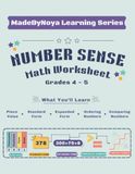Number Sense: Math Workbook Grades 4-6: Place Value, Rounding, Comparing Numbers, Number Patterns & Problem Solving