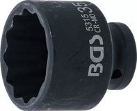 BGS Kracht Dopsleuteldop twaalfkant - 1/2 - 35 mm