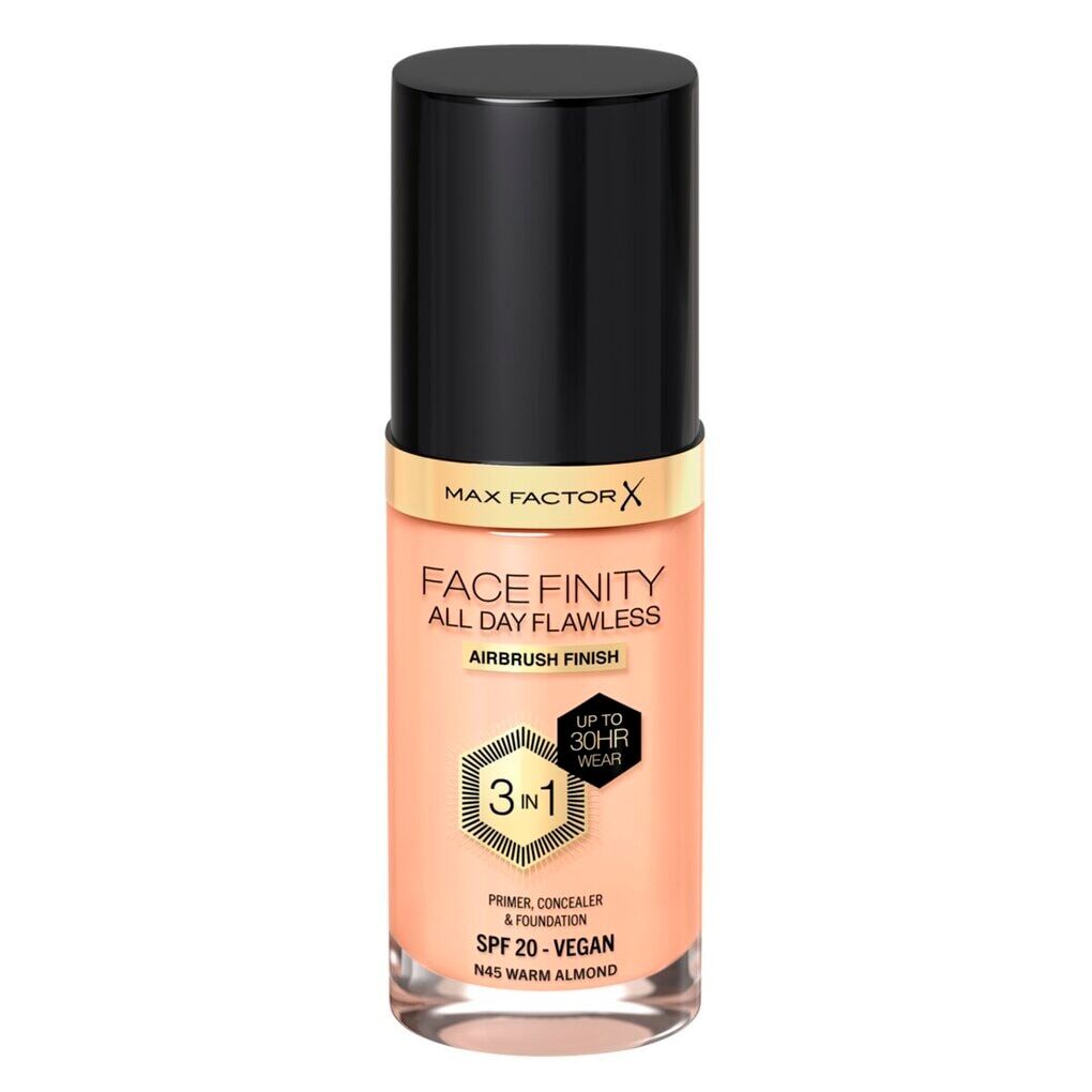 Max Factor Facefinity All Day Flawless N45 Warm Almond Foundation