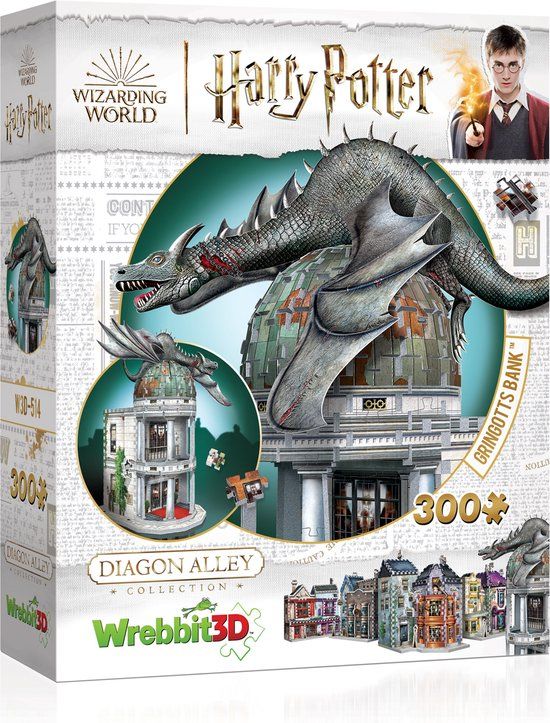 Gringotts Bank 3D Puzzle - Harry Potter - 300 Pieces