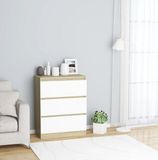L&B Luxurys Dressoir Sonoma eiken en wit