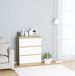 L&B Luxurys Dressoir Sonoma eiken en wit