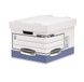 Fellowes R-Kive Prima Standard archiefdoos met automatische FastFold-constructie, 10 stuks, wit/blauw