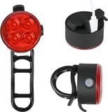 Benson Lampe de vélo - feu arrière rouge - LED - rechargeable par USB - clip et câble inclus