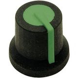 Cliff CL170828BR Draaiknop Zwart, Groen
