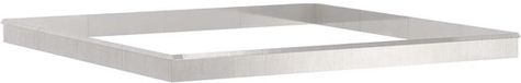 vidaXL Slakkenhekken 20 st 100 x 3,5 x 25 cm Roestvrij staal Zilver