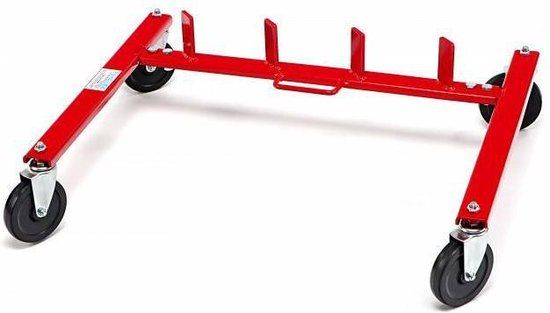 HBM Machines B.V. Opbergrek voor hydraulische carmover - Metaal - Rood - 26 cm (H)