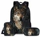 Solidchoice - Sac à dos pour enfants avec boîte à lunch et porte-stylo