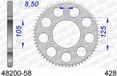 Afam Couronne transmission pour moto Honda 50 CRE 2003 à 2013 58 dt P 428 Al 105
