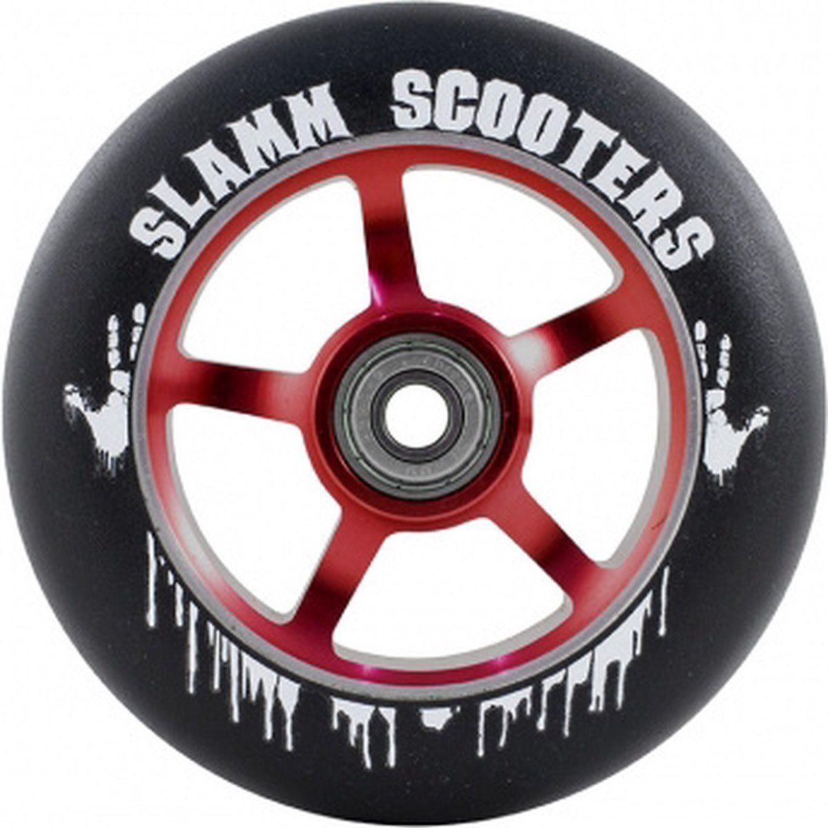 Slamm 5 Spaak Aluminium Core Wheel - Rood - 110mm