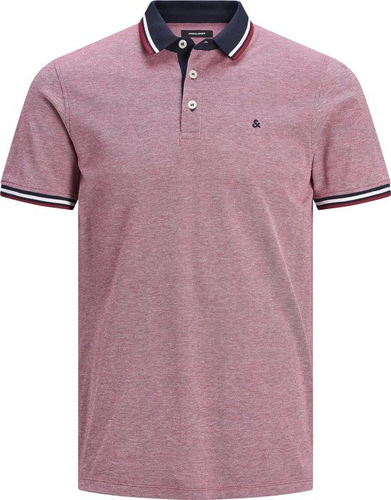 JACK&JONES JJEPAULOS Polo Shirt Men - Size XXL - Rio Red