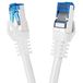 BIGtec Ethernet Cable CAT 7 Ethernetcabel SFTP Kabel 2m wit Patchkabel RJ45 Connector LAN Internetkabel Netwerkkabel compatibel Playstation 5 PS5 PS4 Switch Xbox Router