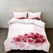 Omgoods - Ensemble de housse de couette 3 pièces avec motif de roses pour chambres romantiques