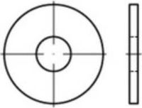TOOLCRAFT Onderlegringen 8.4 mm 24 mm Staal Galvanisch verzinkt 100 stuk(s)