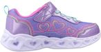 Skechers 303736LCS Heart Lights Lage Sneakers Vrouwen Violet Synthetisch Maat 32