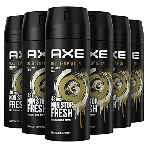 AXE Axe Gold Temptation Bodyspray Deodorant - 6 x 150 ml - Voordeelverpakking