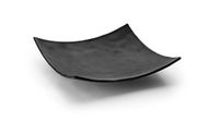 Lacor Vierkante melamine dienblad, zwart, 25 x 25 x 5 cm