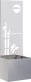 vidaXL Tuin privacy screen zilver 50 x 32 x 150 cm roestvrij staal