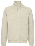 Casual Friday Vest 20504936-1706301 Beige Gemêleerd Katoen Regular Fit Rits Opstaande Kraag Lange Mouw Steekzakken Mannen Volwassenen Casual