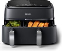 Philips 3000 Series Dual Airfryer - NA351/00 - 9L - 2750W - Black/Silver
