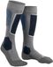 FALKE Dames Skisokken SK6 Pro W Kh wol functioneel materiaal warm dun 1 paar, Grijs Mid Grey Melange 3539, 37-38