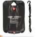 Relaxdays camping douche - 20 liter - solar - om op te hangen - opvouwbaar - met handsproeier - zwart