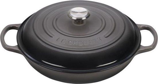 Le Creuset Campagnard Braadpan - 30 cm - Grijs