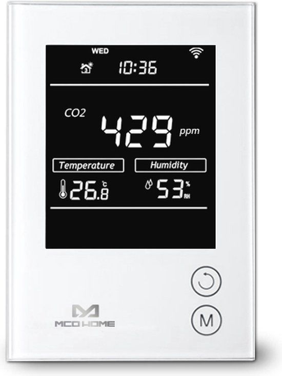 MCO Home CO2 Sensor Z-Wave Plus - White - Smart Home - 868 MHz