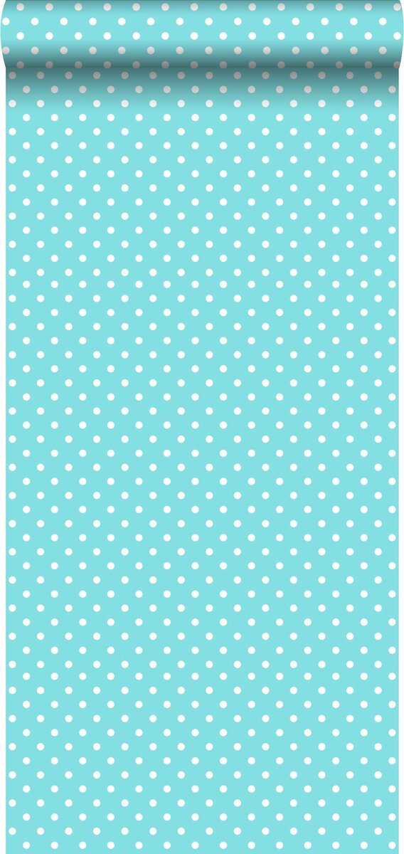 Esta Home behang kleine stippen turquoise - 138102 - 53 cm x 10,05 m