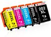Epson lot de 5 cartouches d'encre, type 202XL, convient pour Epson XP-6000/6100
