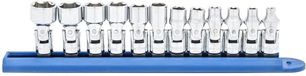 GEARWRENCH 12 Piece 1/4" Drive 6 Pt. Flex Socket Set, Metric - 80311