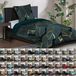 SANILO® linge de lit, 135x200 cm, 100% Coton, 2 pièces, composé de : housse de couette et taie d'oreiller (80x80 cm) - design Monstera