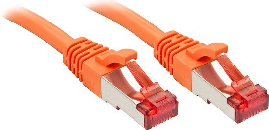 LINDY RJ-45 Cat.6 S/FTP Netwerkkabel - 1m - Oranje