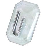 Fackelmann Gordijnhaken, Zelfklevend, 4 Stuks, Transparant, Plastic, 12 x 6 x 1,6 cm
