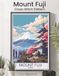 Mount Fuji Cross Stitch Pattern: A Full Coverage Japan Vintage Travel Poster for Immersive Stitching with Colour and Mono Charts, 14-Brand Thread Conversion and Beginner Instructions
