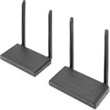 Digitus DS-55328 Draadloze HDMI-set 150 m 3840 x 2160 Pixel 4-voudige Multi Viewer, Digital Whiteboard-functie, Doorgeluste HDMI-uitgang, Met loop-functie