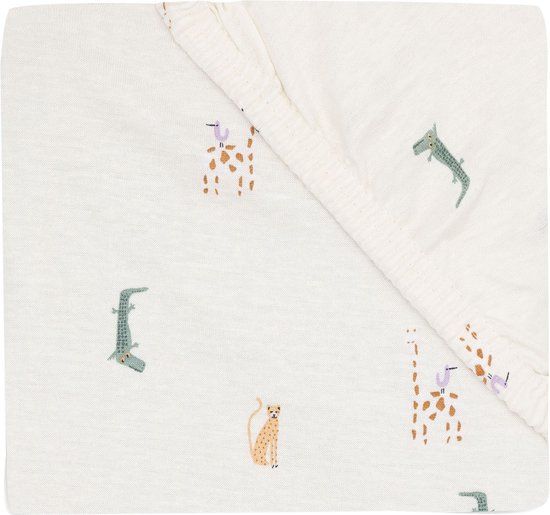 Jollein Jersey Jungle Jambo Fitted Sheet - 60 x 120 cm