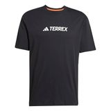Adidas Terrex Classic Logo T-Shirt Heren Zwart XS
