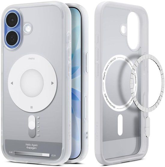 Spigen Ultra Hybrid MagFit - Hoesje Geschikt voor Apple iPhone 17 - Compatibel met MagSafe - Back Cover Classic Zilver