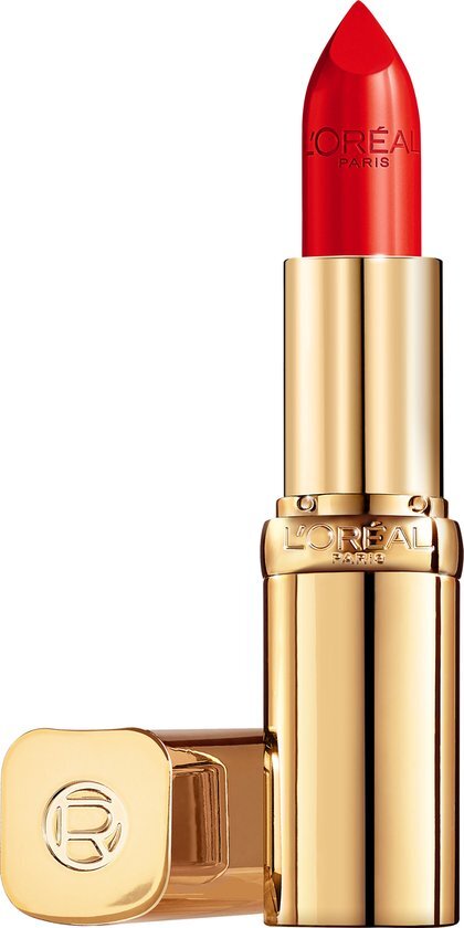 L'Oréal Color Riche Satin Lipstick - 125 Maison Marais - Rood - Verzorgende lippenstift verrijkt met Arganolie - 4,54 gr