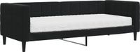 vidaXL Slaapbank met matras 80x200 cm fluweel zwart