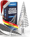 Professionele STONE REEF Professionele trappenboor, van HSS staal, 15 treden, Ø 4-32 mm