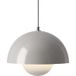 Norcks Suspension Moderne, Abat-jour En Métal, Câble De 100 Cm Réglable, Diamètre 23 Cm, Ampoule E27, Gris Clair