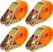 Merkloos Relaxdays Spanbanden met ratel - set van 4 - 6 meter - 500 kg