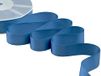 Furlanis - Dubbel satijnen lint, Italiaanse stof - leiblauw, 25 mm x 50 m
