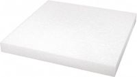 Rayher hobby materialen Knutsel piepschuim - 4x stuks - plaat - vierkant - 40 x 40 x 4 cm - hobby materiaal